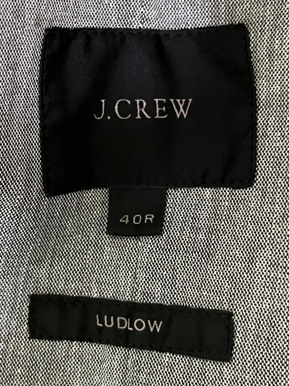 J Crew Men's Gray Cotton Blazer Somelos Fabric Single-Breasted
